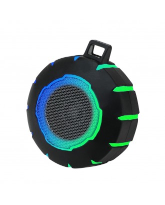 Backpack Keychain Outdoor IPX6/7 Waterproof Speaker Sport Mini Wireless LED Light Speaker