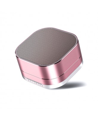 Christmas Gift Portable Colorful LED Aluminium Alloy Mini Wireless TWS Bluetooth Speaker