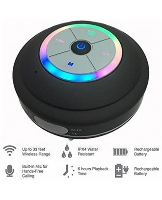 Customized led light IPX4 blue tooth speaker mini Wall-mounted speaker accessories outdoor waterproof portable speaker